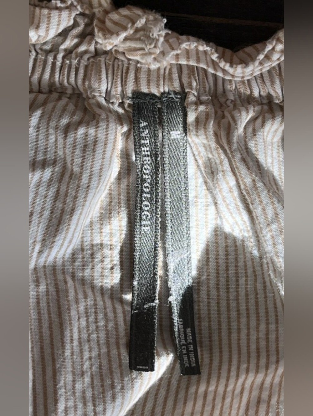 Anthropologie Puff Sleeve Embroidered Babydoll Top - Picture 5 of 5